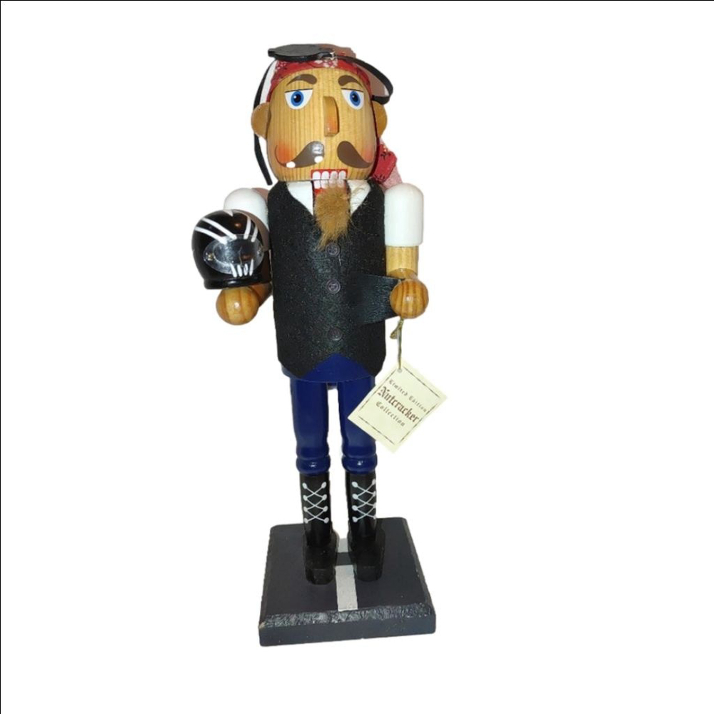 14" Nutcracker Motor Cycle Harley Limited Edition Collection NWT
